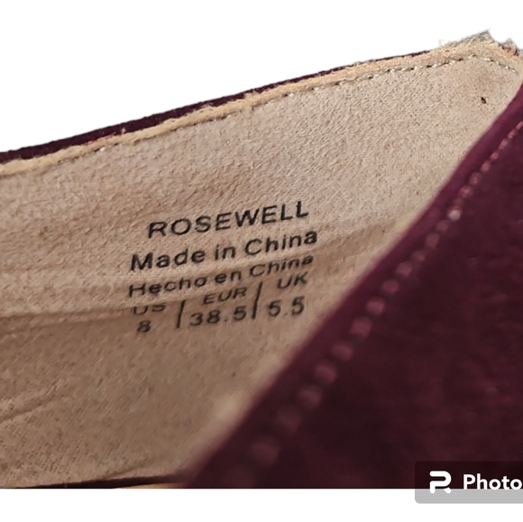 Kelly & Katie Rosewell Pumps Sz 8 Burgundy - Picture 4 of 7